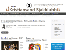 Tablet Screenshot of kristiansandsjakk.no